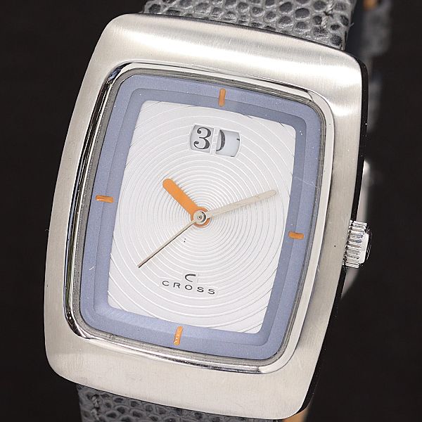 箱付 クロス CROSS QZ シルバー文字盤 レディース腕時計 2000000 NSK