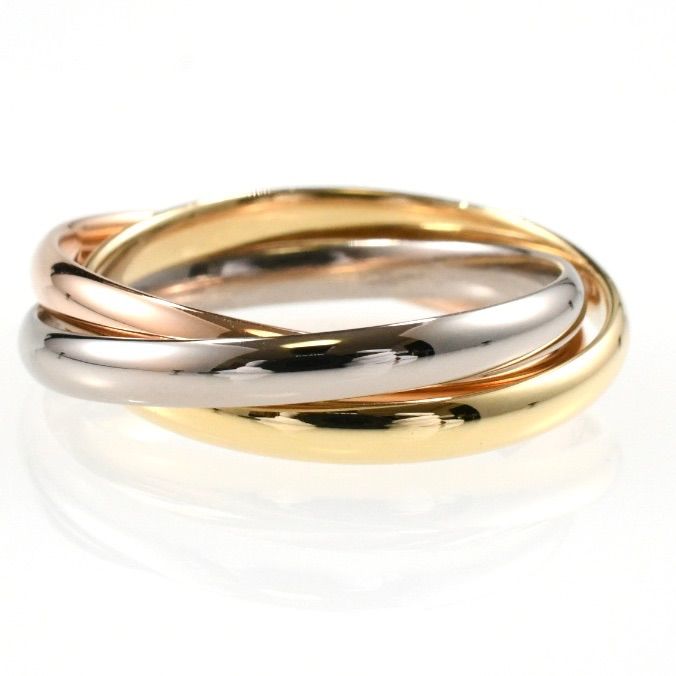 Cartier カルティエ トリニティリング 現行モデル SM 3連リング K18