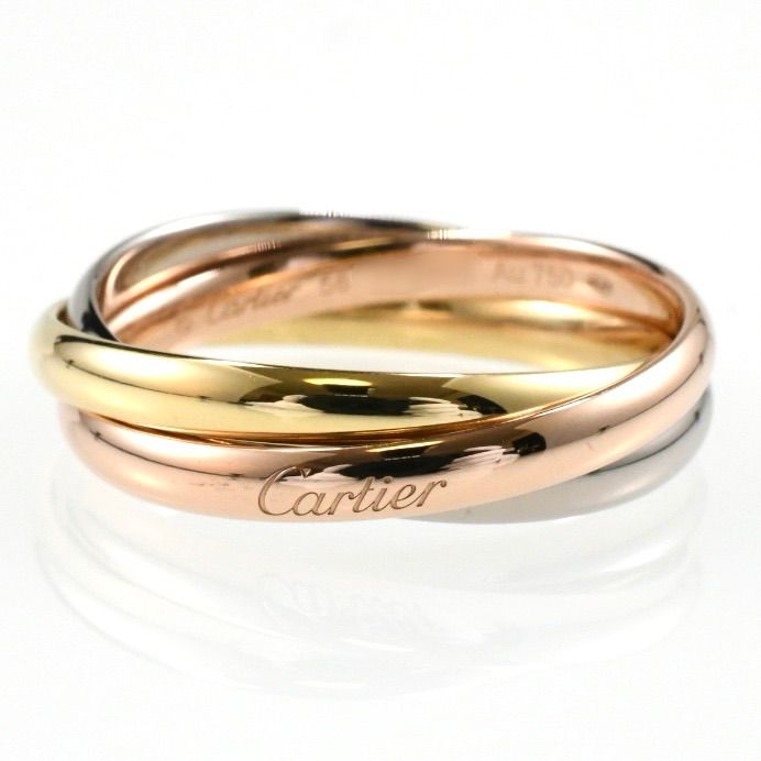 現行モデルCartier トリニティリング SM 46サイズ K18 AU750 楽天市場】カルティエ トリニティリング #46の通販 現行モデルCartier