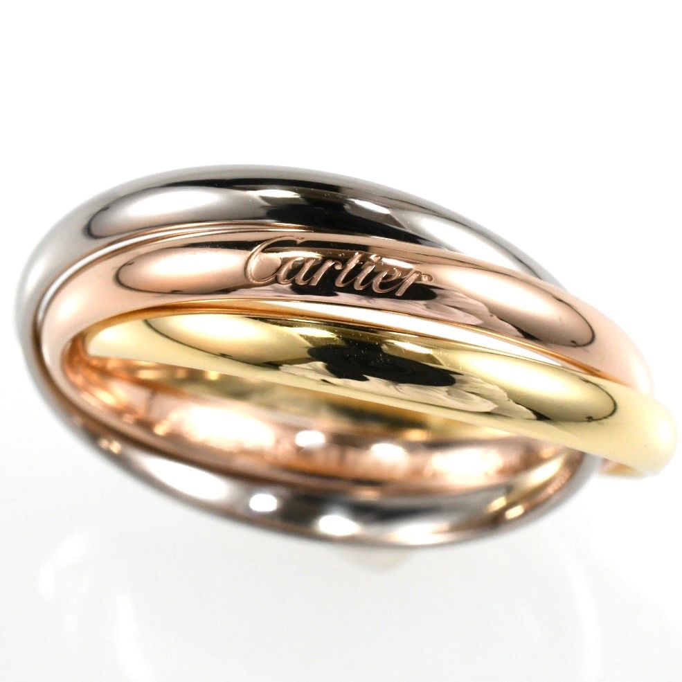 Cartier カルティエ トリニティリング 現行モデル SM 3連リング K18