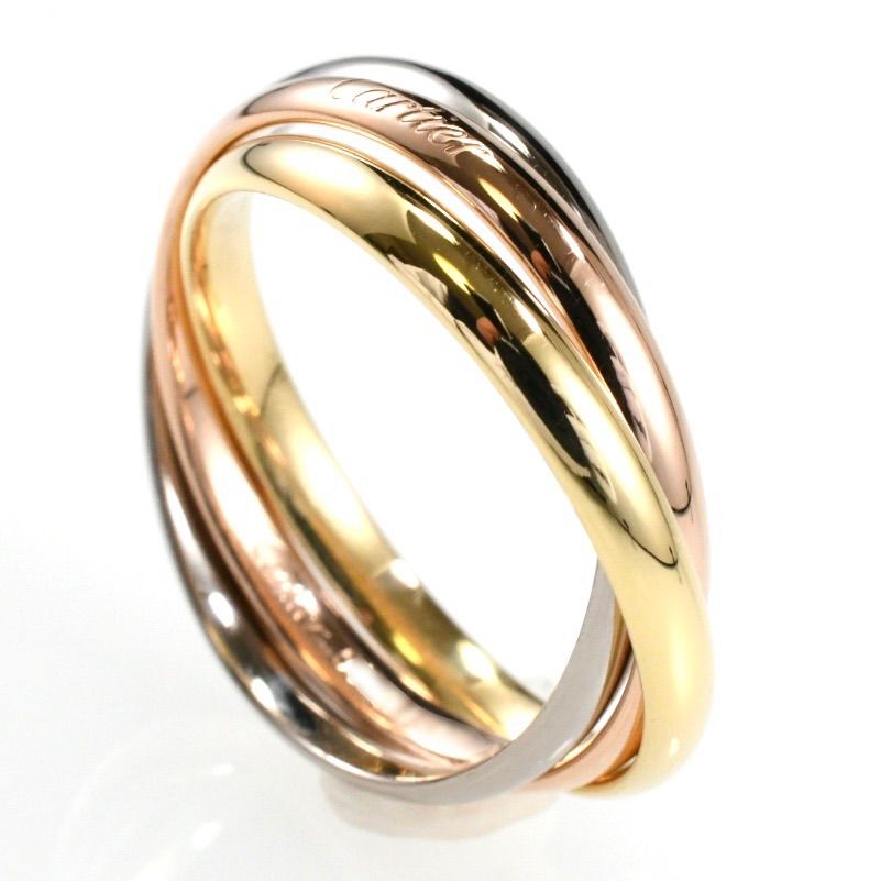 Cartier カルティエ トリニティリング 現行モデル SM 3連リング K18