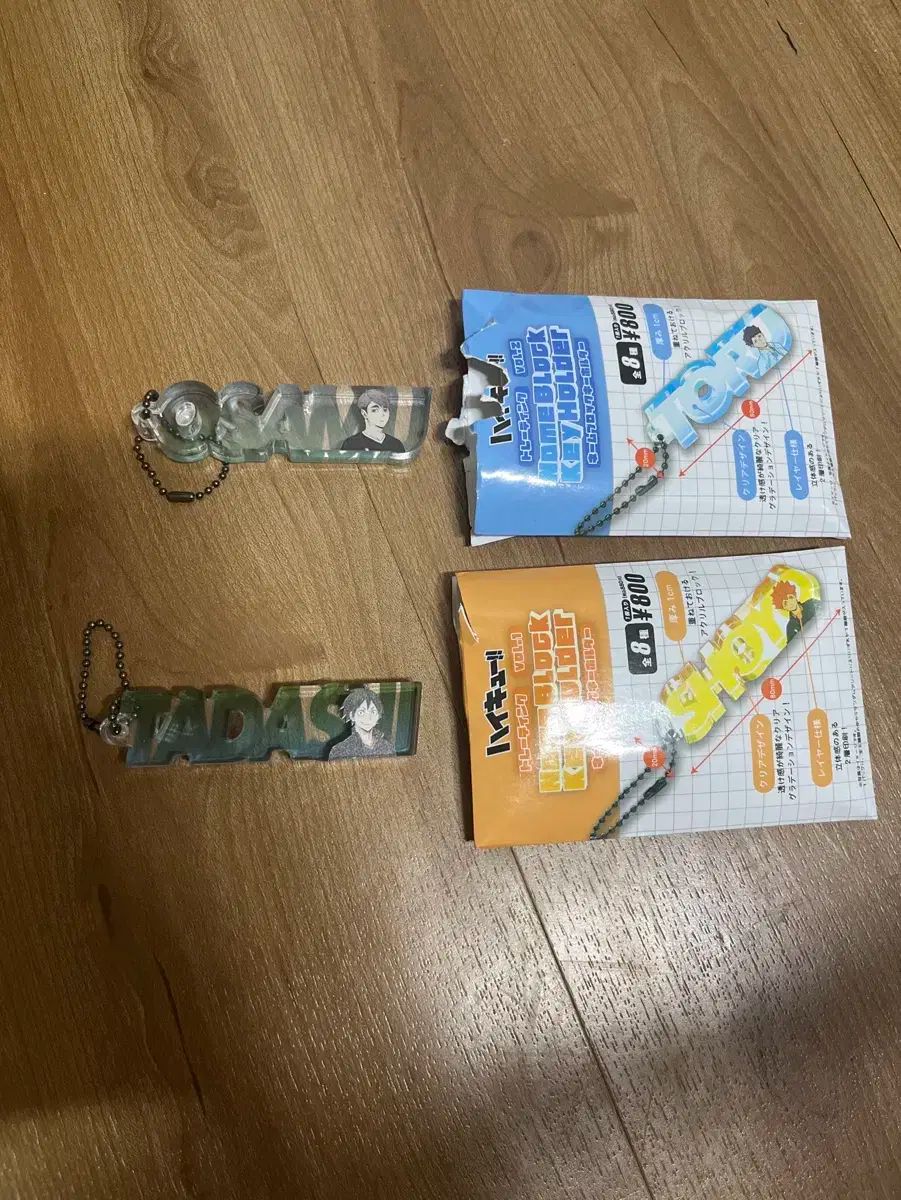 ハイキュー ネーム ブロック キーホルダー 治 山口 忠