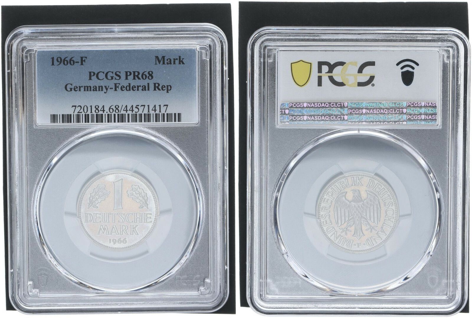 西ドイツ 1 DM コイン 1966年 F プルーフ PCGS 認定 PCGS PR68 - メルカリ