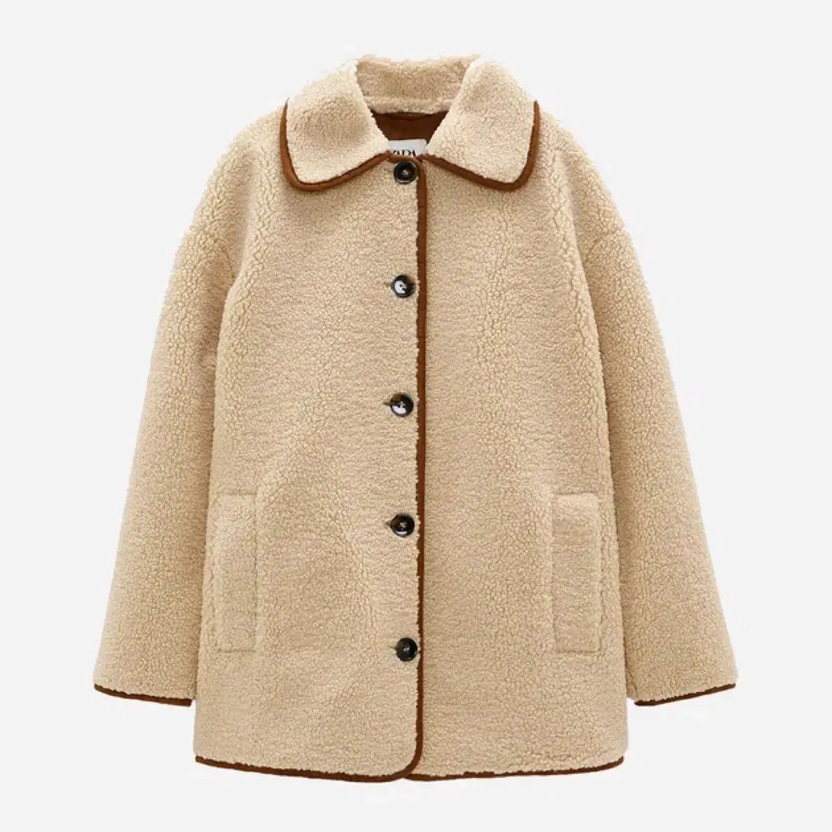 ZARA オーバーサイズ シアリング ジャケット