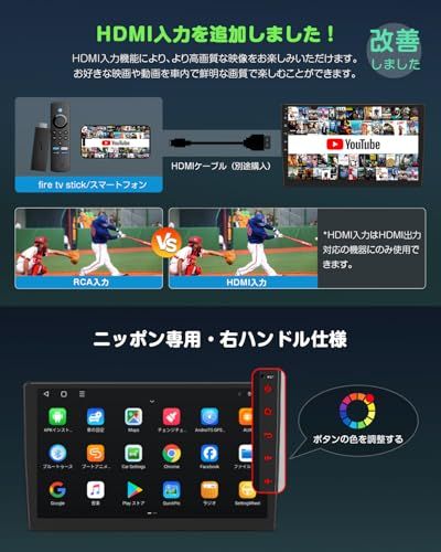  EONON ディスプレイオーディオ カーナビ 2 DIN Androidカーオーディオ アンドロイドナビ ワイヤレスCarplay ワイヤレスAndroidAuto対応 10インチ QLED タッチスクリーン G 32 8コア 12 40 fae 89 a その他 キッチン 食器