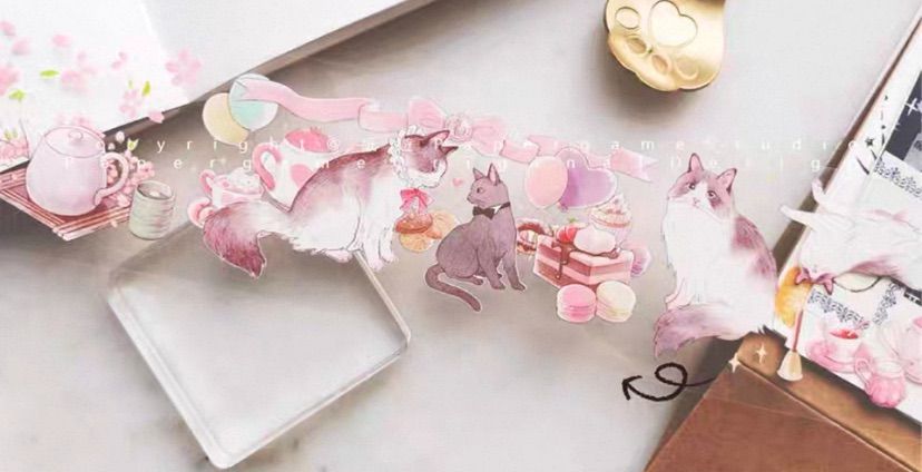 9016】海外 マステ 10m巻 PETマスキングテープ 猫 動物系 - メルカリ