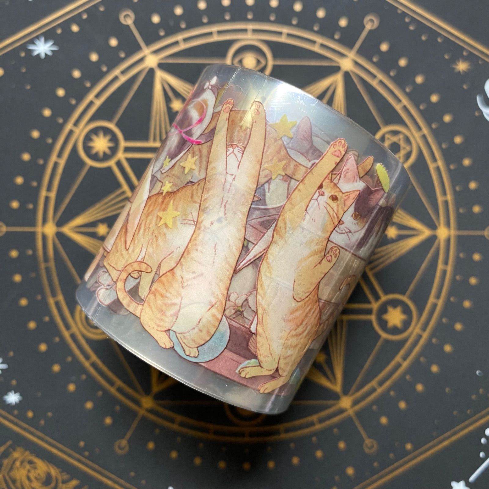 9016】海外 マステ 10m巻 PETマスキングテープ 猫 動物系 - メルカリ