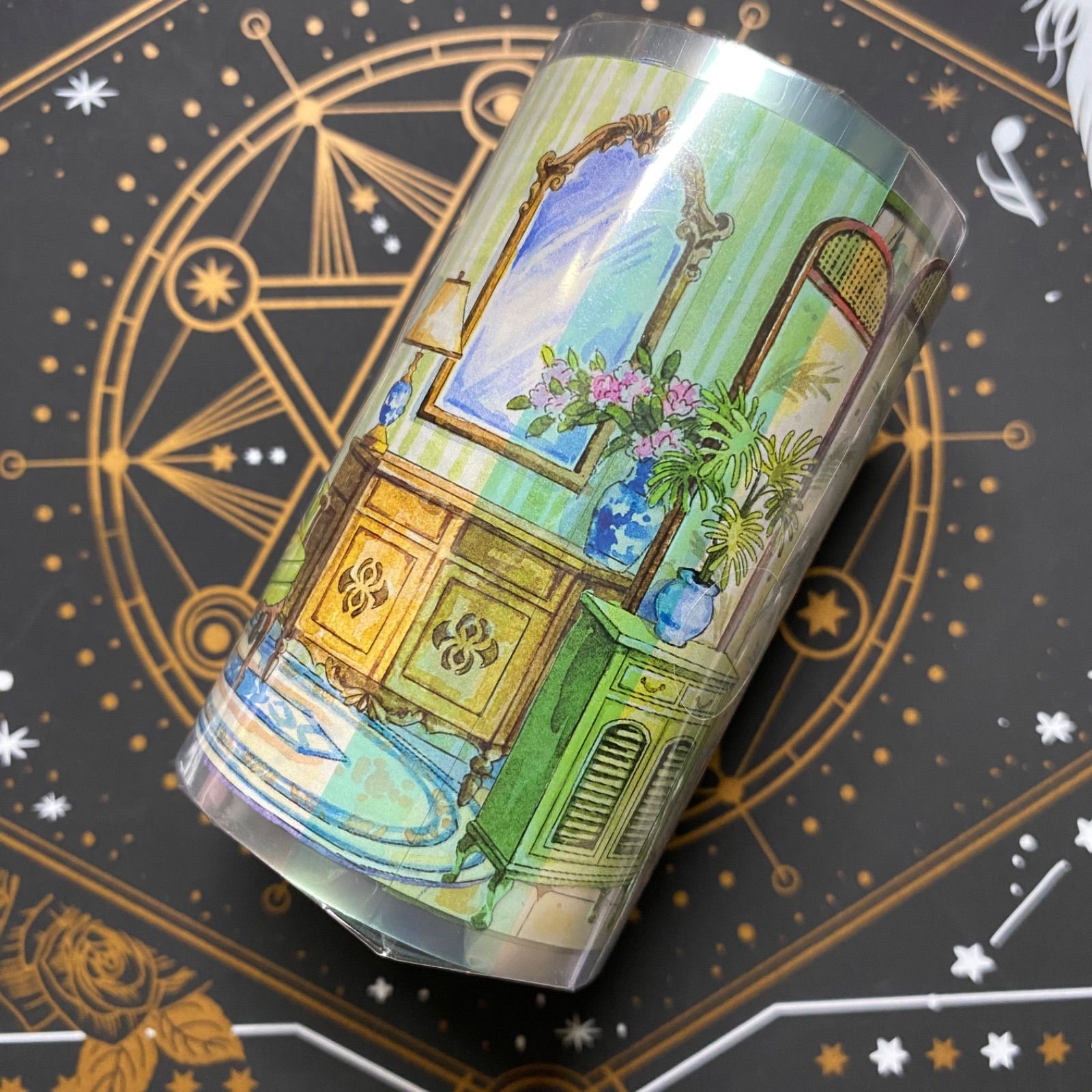 9018】海外 マステ 3/5/巻 PETマスキングテープ 家具 装飾系 - メルカリ