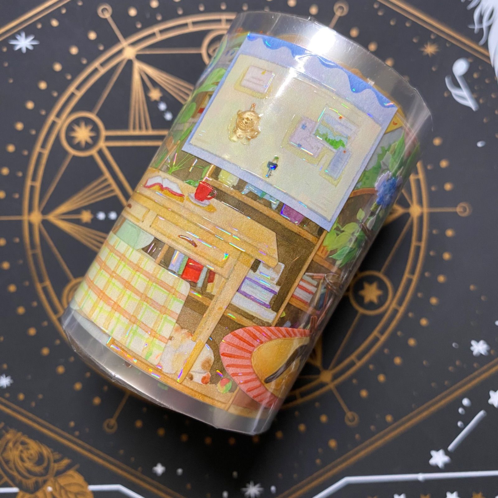 9020】海外 マステ 3/5/巻 貝殻光 マスキングテープ 家具 装飾系