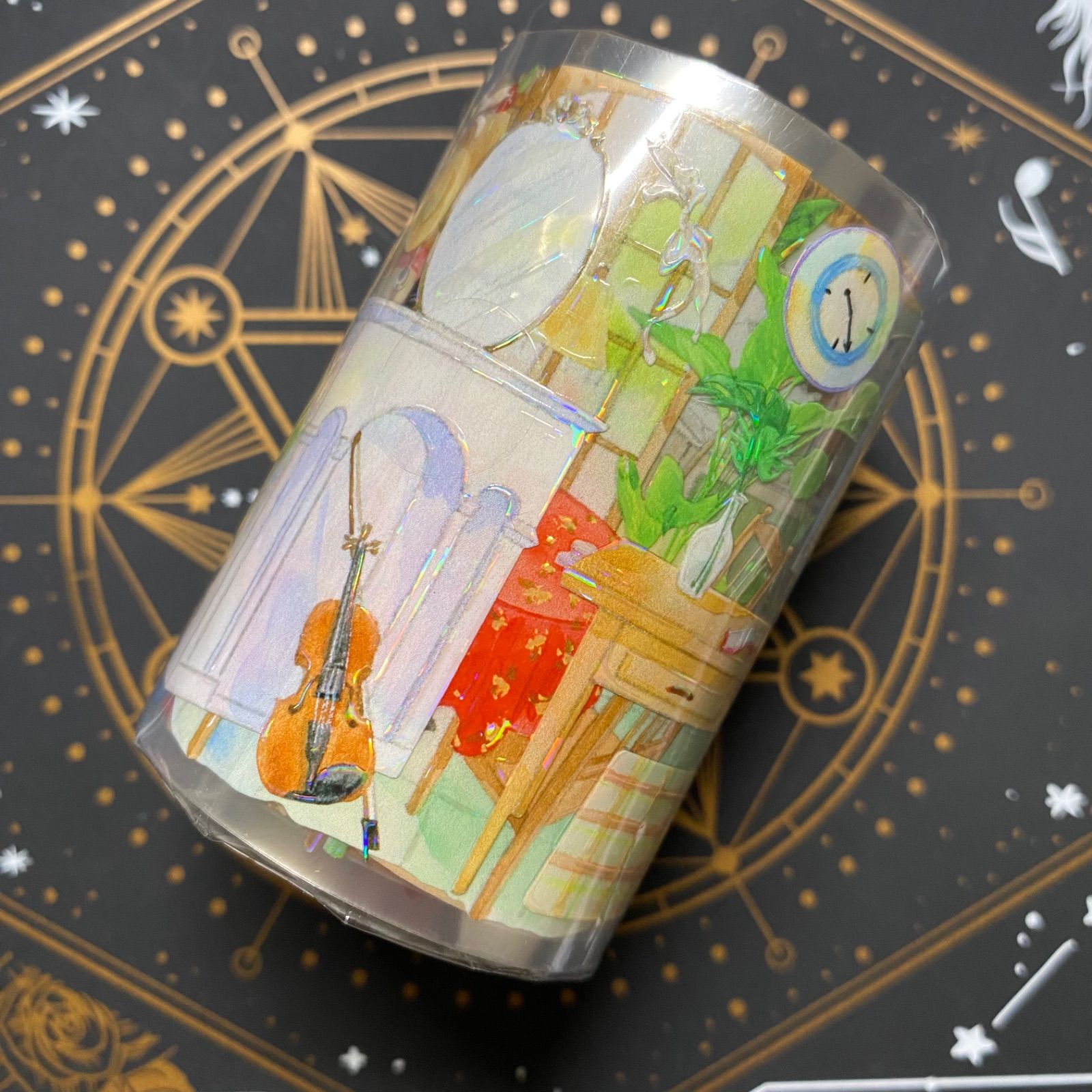 9020】海外 マステ 3/5/巻 貝殻光 マスキングテープ 家具 装飾系