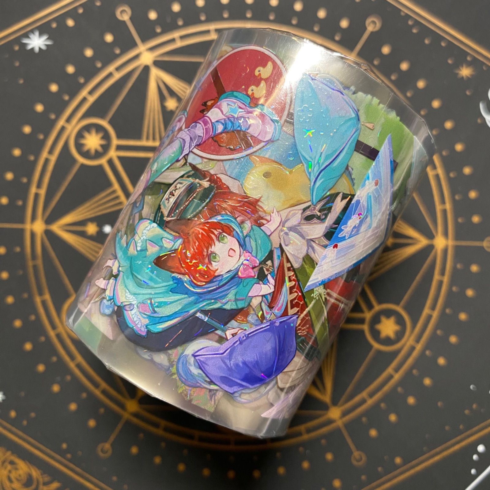 9025】海外 マステ 3/5/巻 貝殻光マスキングテープ 獣人 狐 男の子