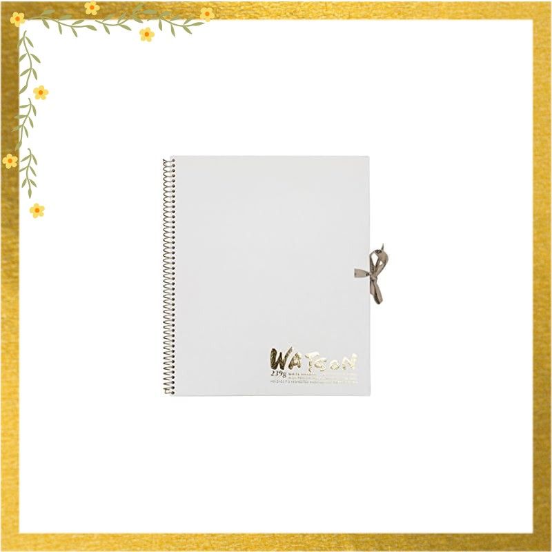 迅速発送】ミューズ 水彩紙 ホワイトワトソンブック F3 239g ホワイト