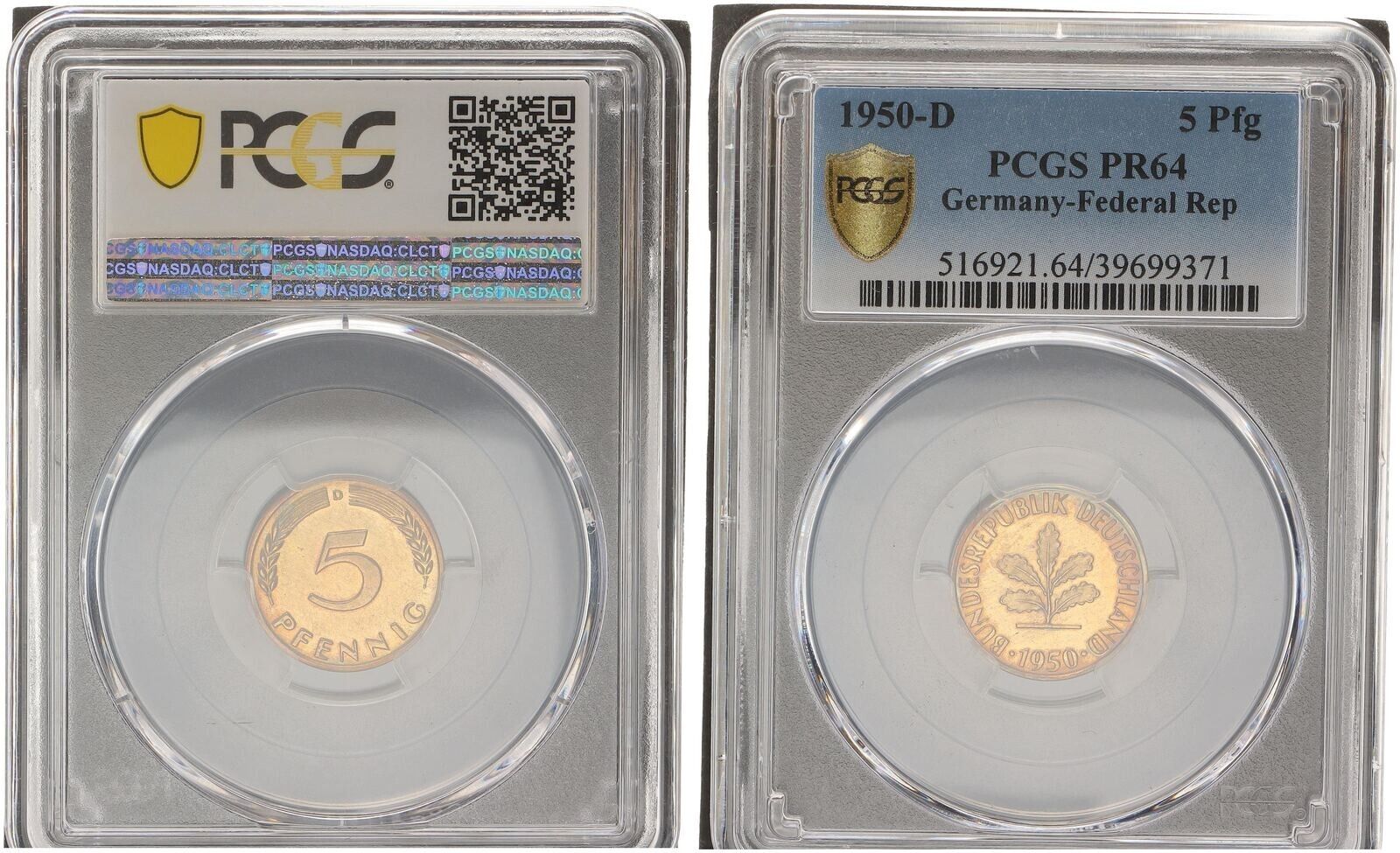 1950年 ドイツ 5ペニヒ 硬貨 1950年発行 ドイツ 5ペニヒ 旧貨幣 アンティークコイン - メルカリ