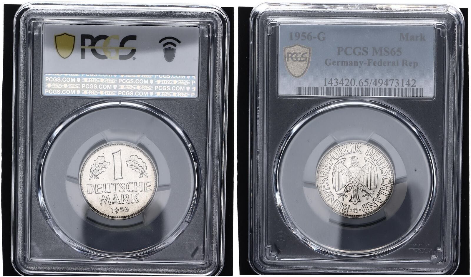 西ドイツ 1マルク 1956年 Gコイン J.385 * MS65 ミント - メルカリ