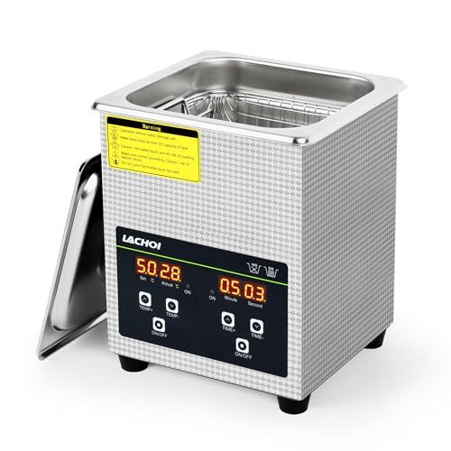 超音波洗浄機 2 L 業務用 PSE認証取得 40 KHz デジタル 超音波洗浄器 小型 超音波クリーナー 卓上型 タイマー 温度設定 メガネ 義歯 ジュエリー 時計 超音波 洗浄機 日本語説明書付き bd 61 d 13 b