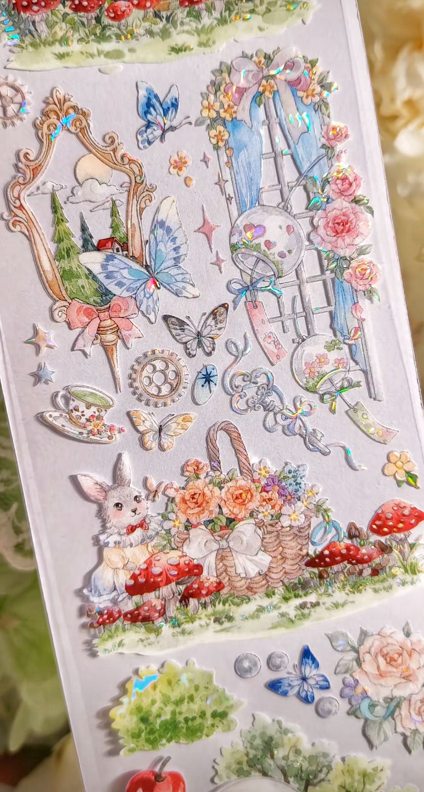 9024】海外 マステ 3/5/10m巻 貝殻光マスキングテープ 動物 森林 お家