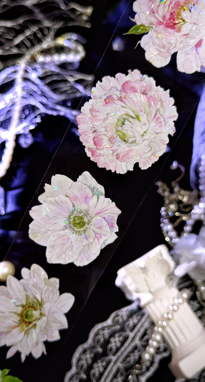 9026】海外 マステ 3/巻 貝殻光マスキングテープ お花系 - メルカリ