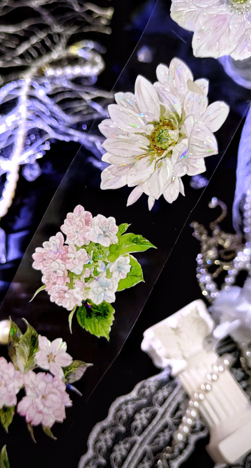 9026】海外 マステ 3/巻 貝殻光マスキングテープ お花系 - メルカリ