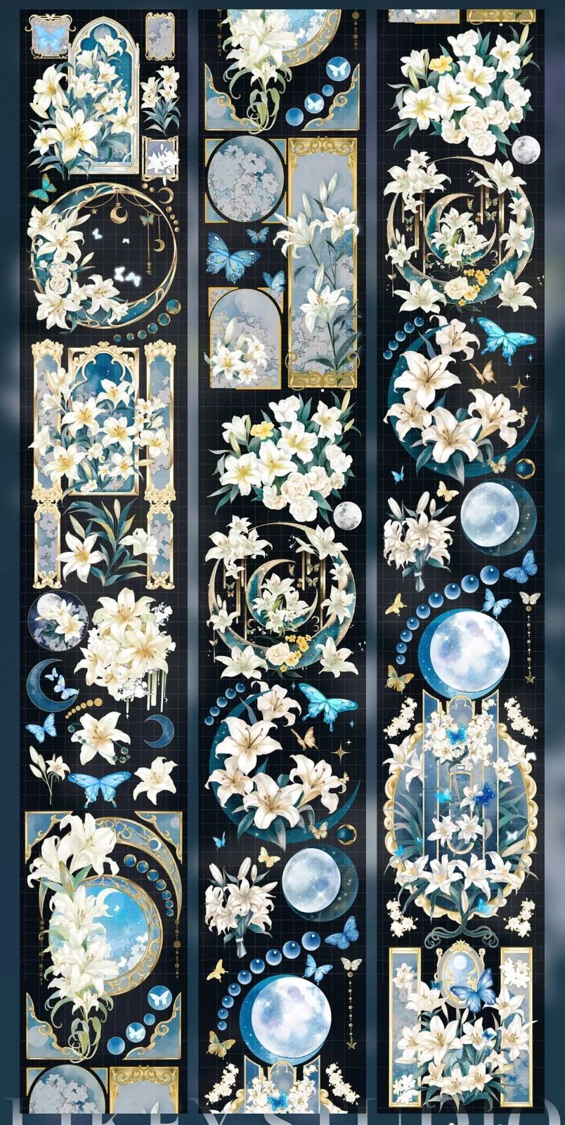 9027】海外 マステ 5/巻 貝殻光マスキングテープ ユリ お花系 - メルカリ