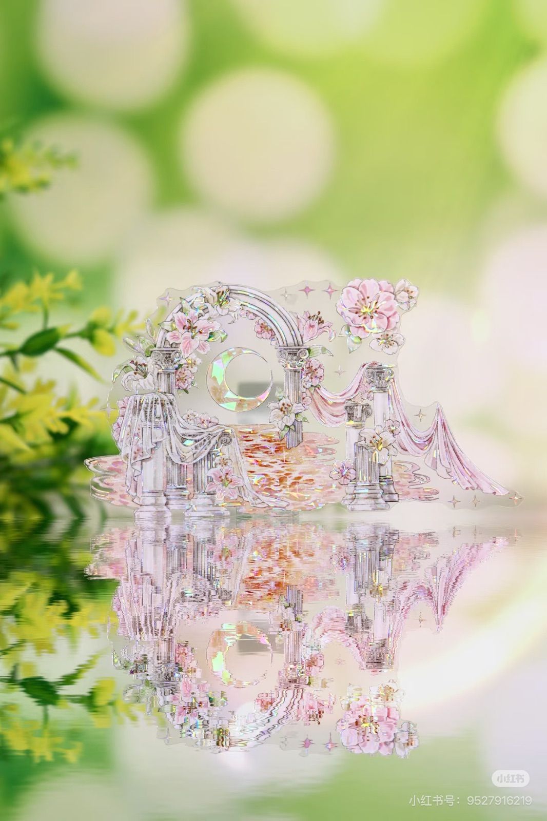 9029】海外 マステ 5/巻 PET 貝殻光マスキングテープ ピンク お花 装飾