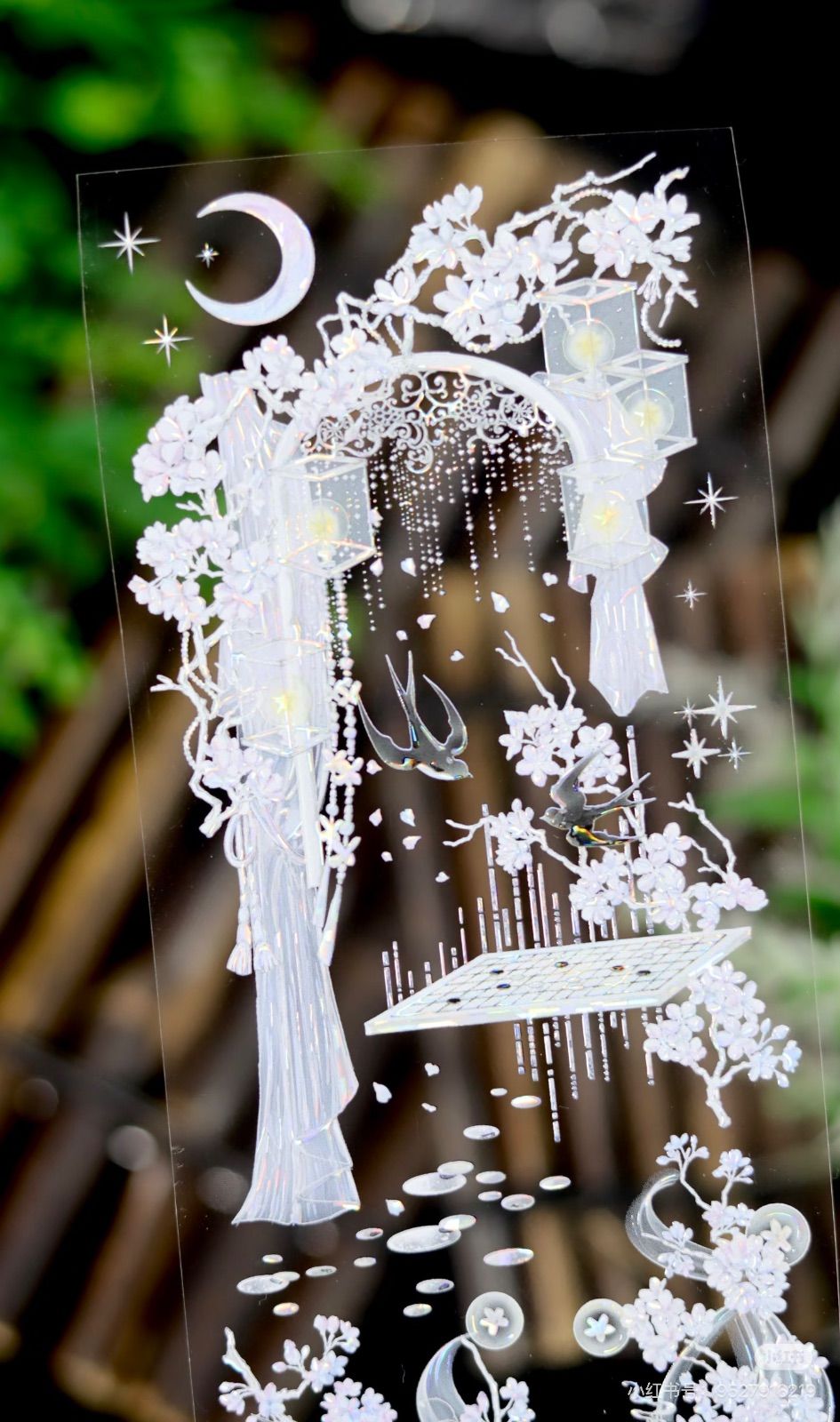 9030】海外 マステ 5/巻 PET 貝殻光マスキングテープ 半透明 装飾系