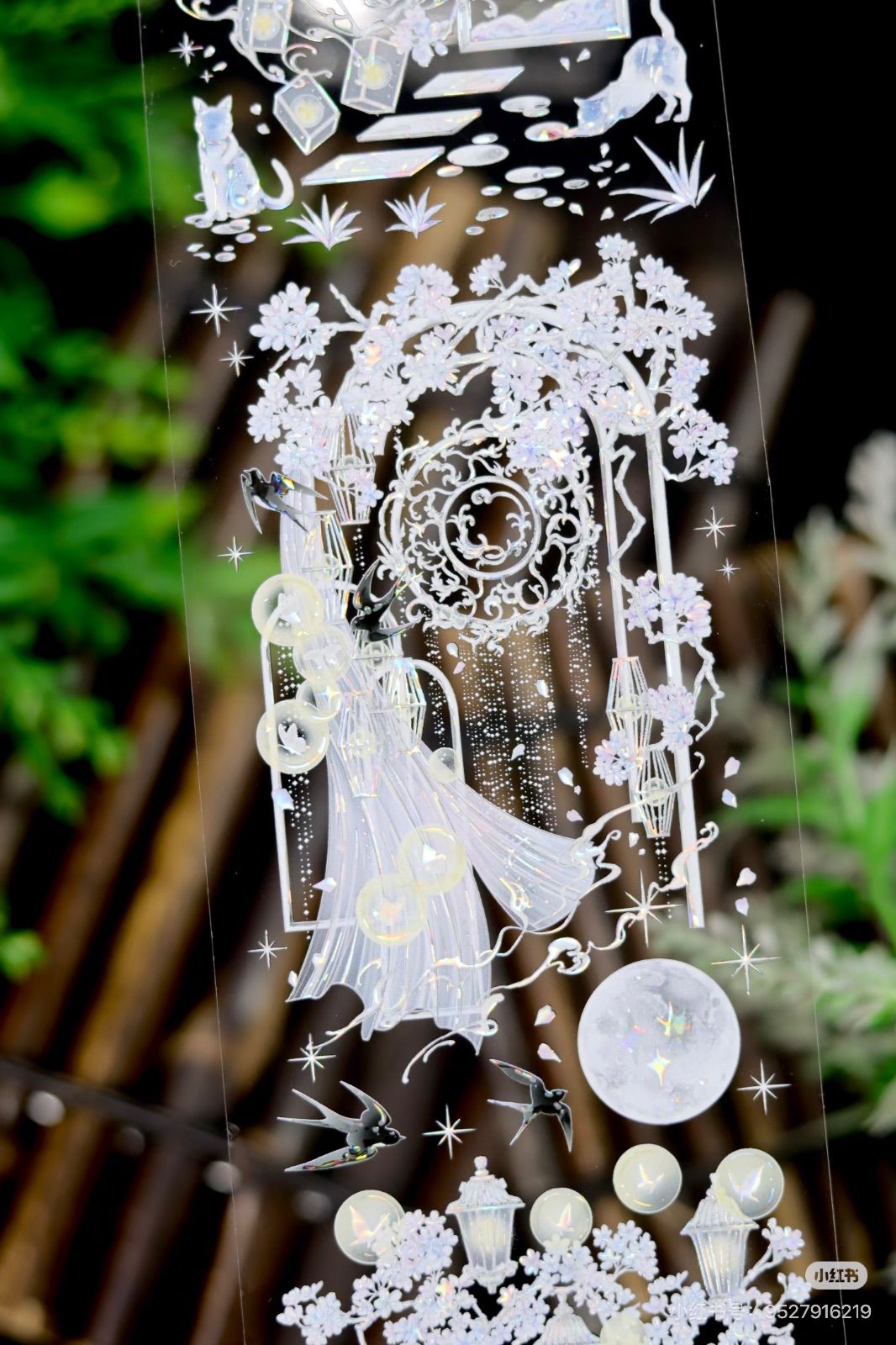 9030】海外 マステ 5/巻 PET 貝殻光マスキングテープ 半透明 装飾系