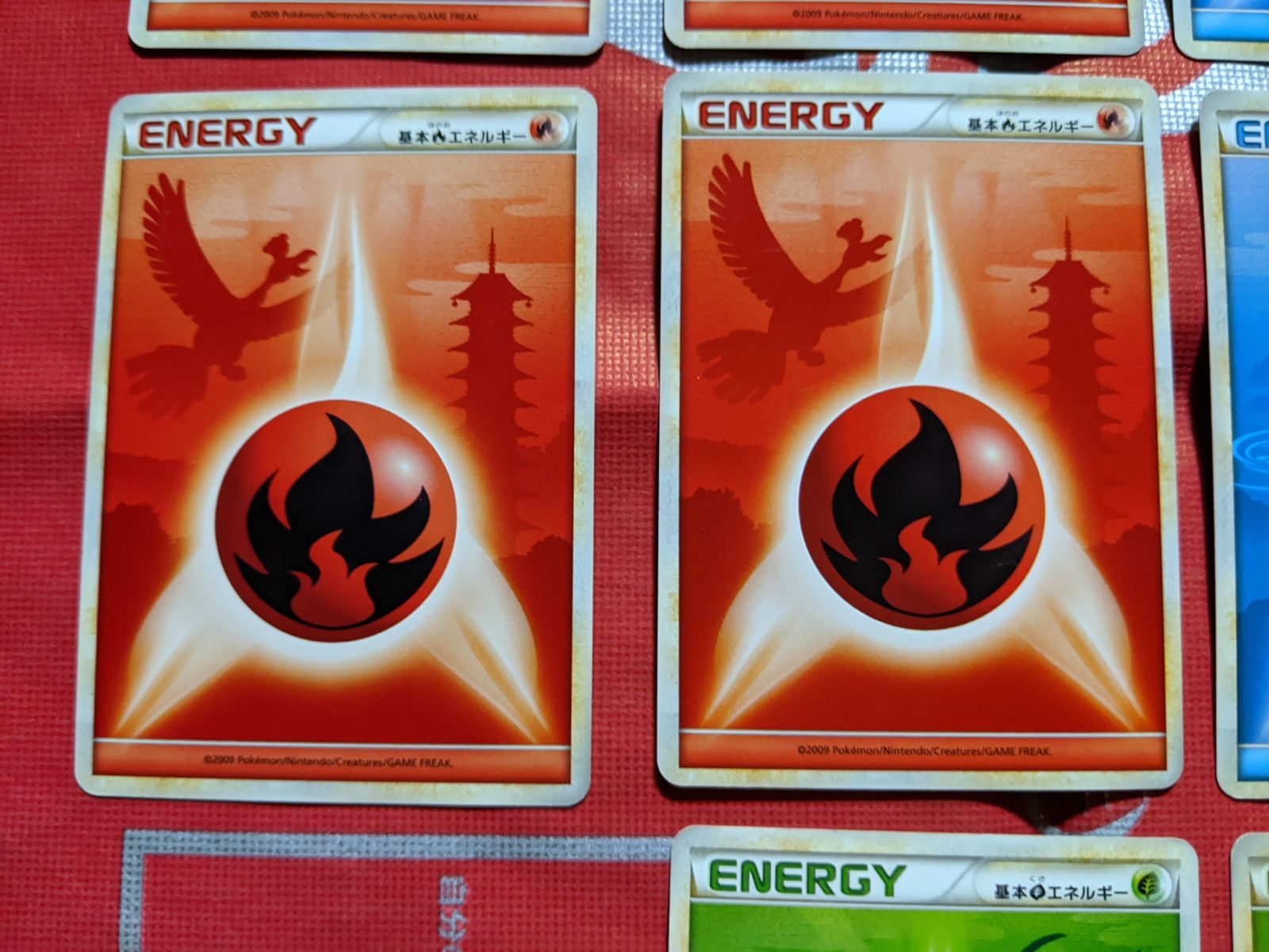 ポケモンカード レジェンドエネルギー炎 ホウオウ ×4、水 ルギア ×4