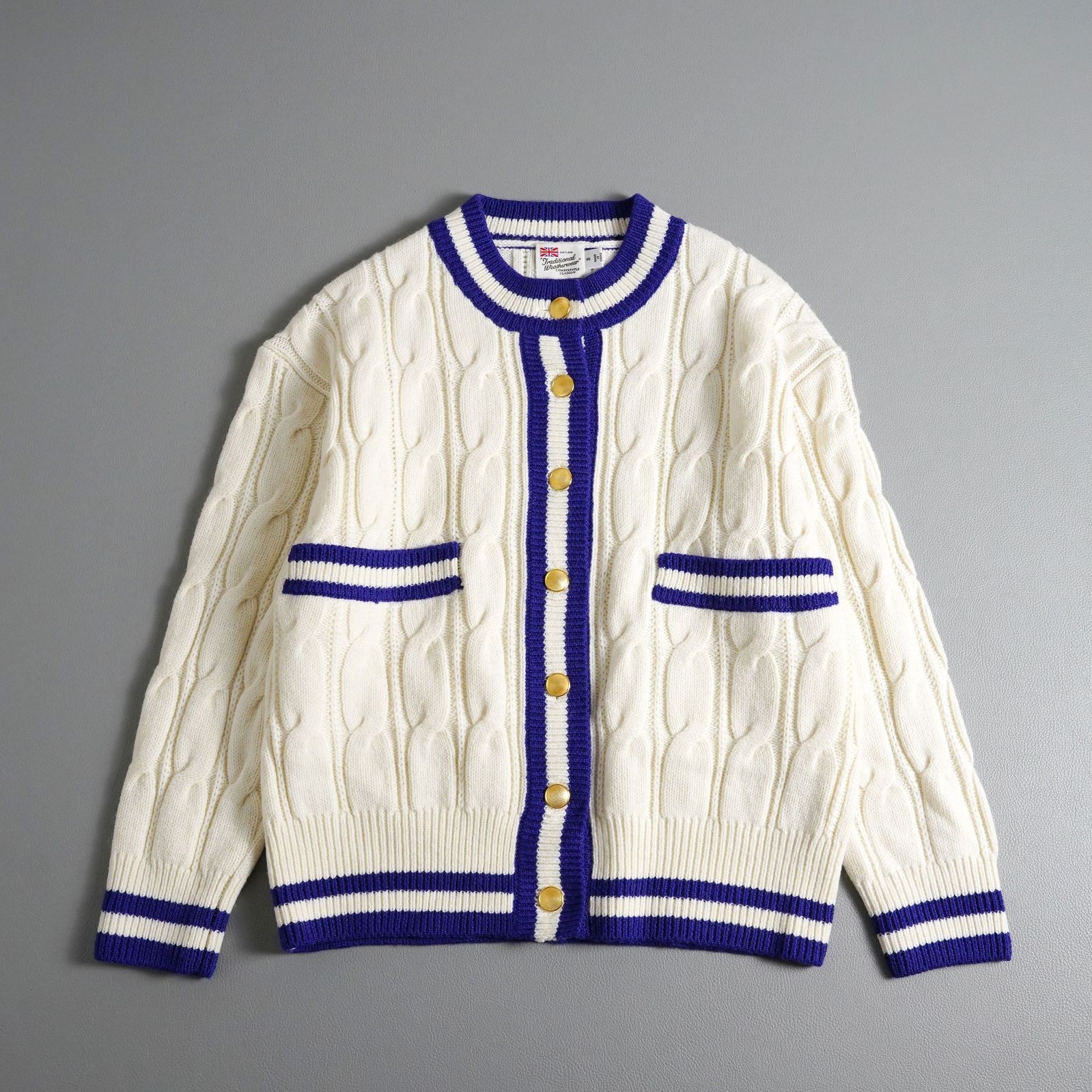 トラディショナルウェザーウェア カーディガン ケーブル コットン レディース Traditional Weatherwear（トラディショナル ウェザーウェア