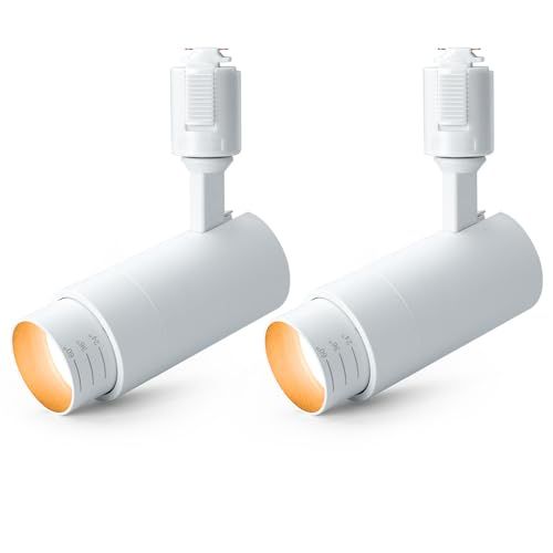 SPAHER ダクトレール用スポットライト LED 照明 ビーム角調節タイプ ライティングレール 100 W相当 角度調節 植物育成ライト LED一体型 取付け簡単 電球不要 照明器具 明るい おしゃれ 玄関 リビング キッチン インテリア 10 W