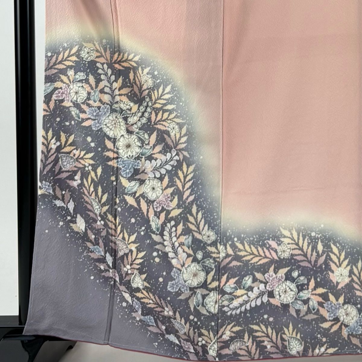 付下げ 身丈163cm 裄丈67cm M 袷 翠山工房 やまと 落款 辻が花 薄