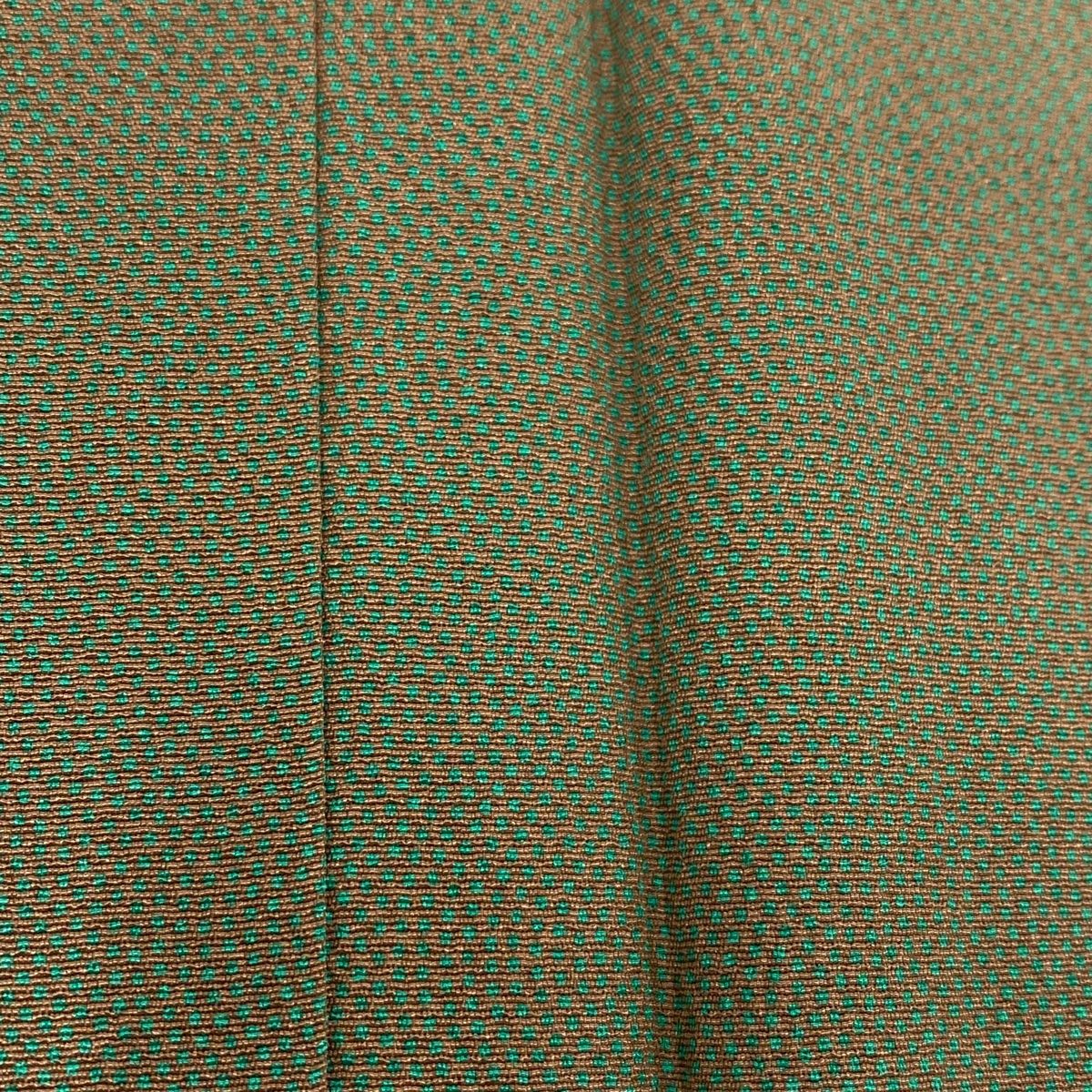 江戸小紋 身丈157.5cm 裄丈63cm S 袷 鮫 灰緑 正絹 秀品 【中古