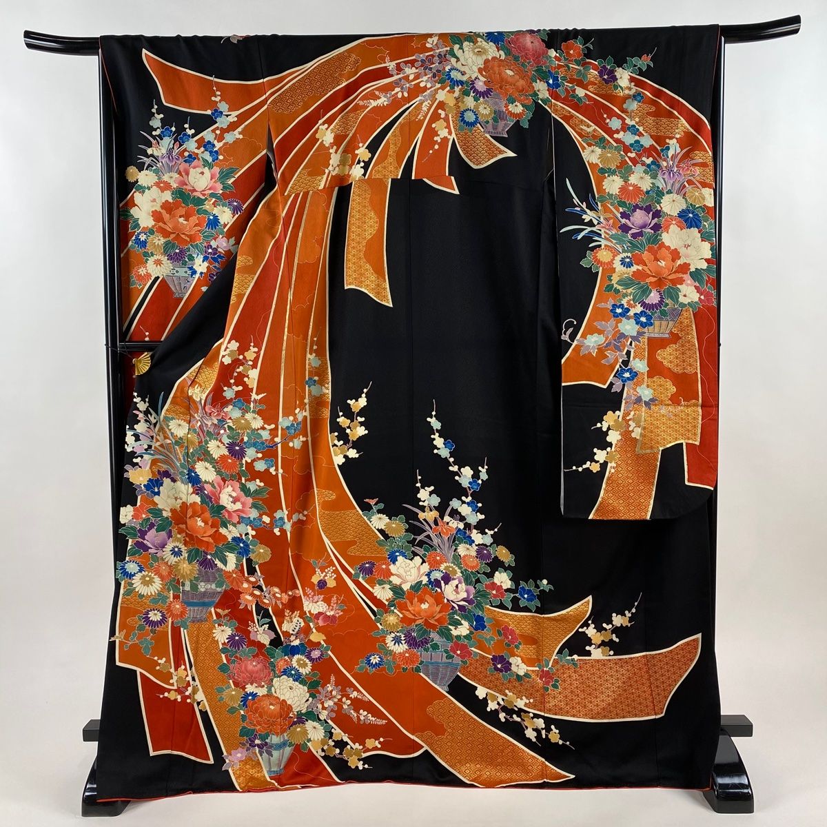 きものヱビス□振袖☆正絹/新古典/成人式/卒業式/結婚式/身丈171/裄67