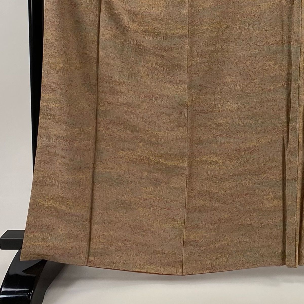 小紋 身丈166 cm 裄丈64.5 M 袷 幾何学 陶彩染 薄茶色 正絹 秀品