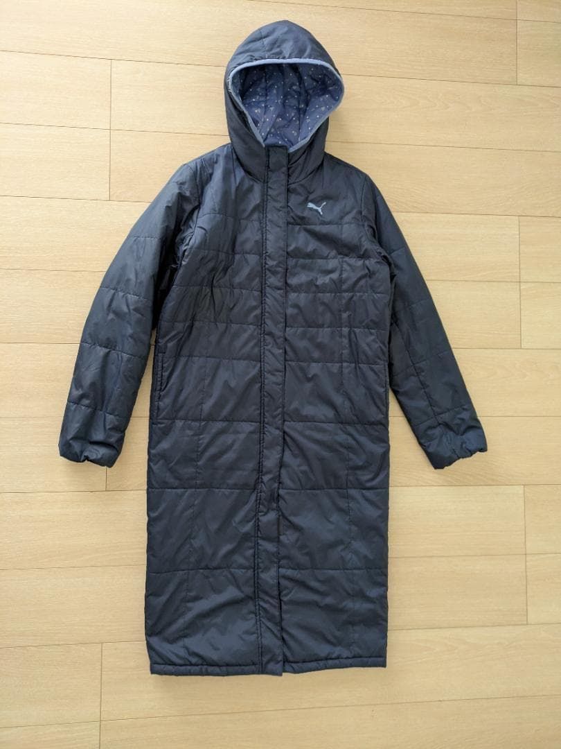 PUMA（プーマ）WIND CELL ロングコート/中綿コート ネイビー L ΣP