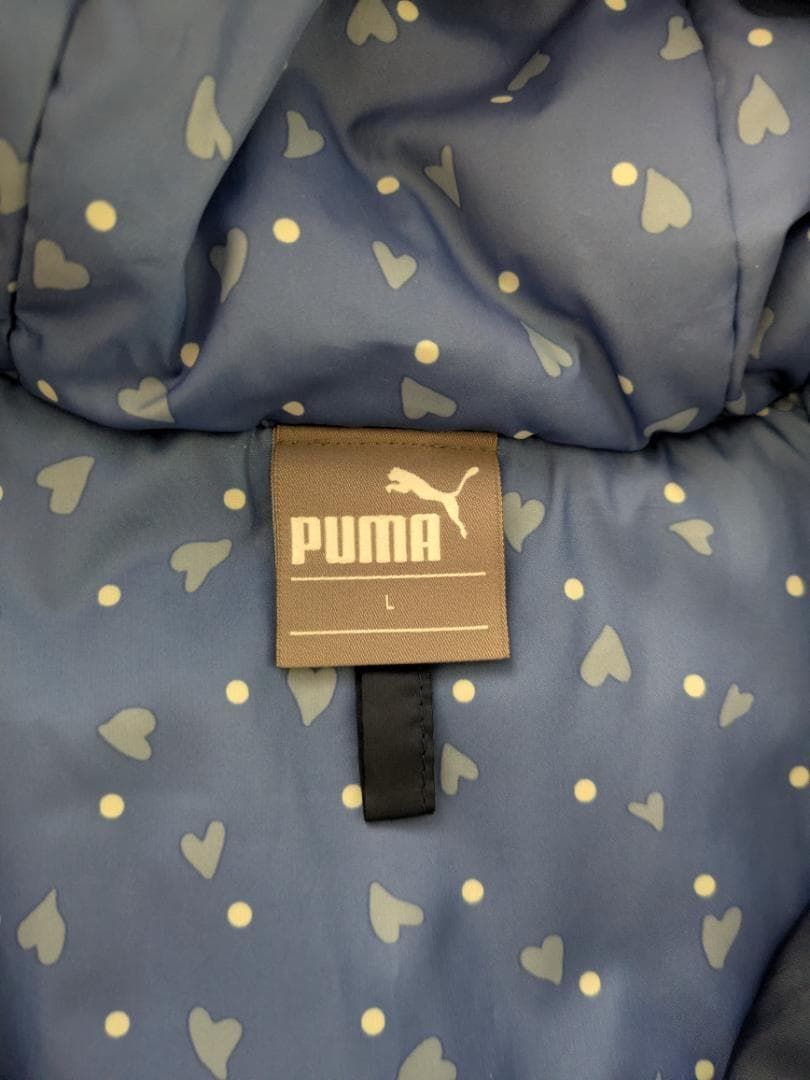 PUMA（プーマ）WIND CELL ロングコート/中綿コート ネイビー L ΣP