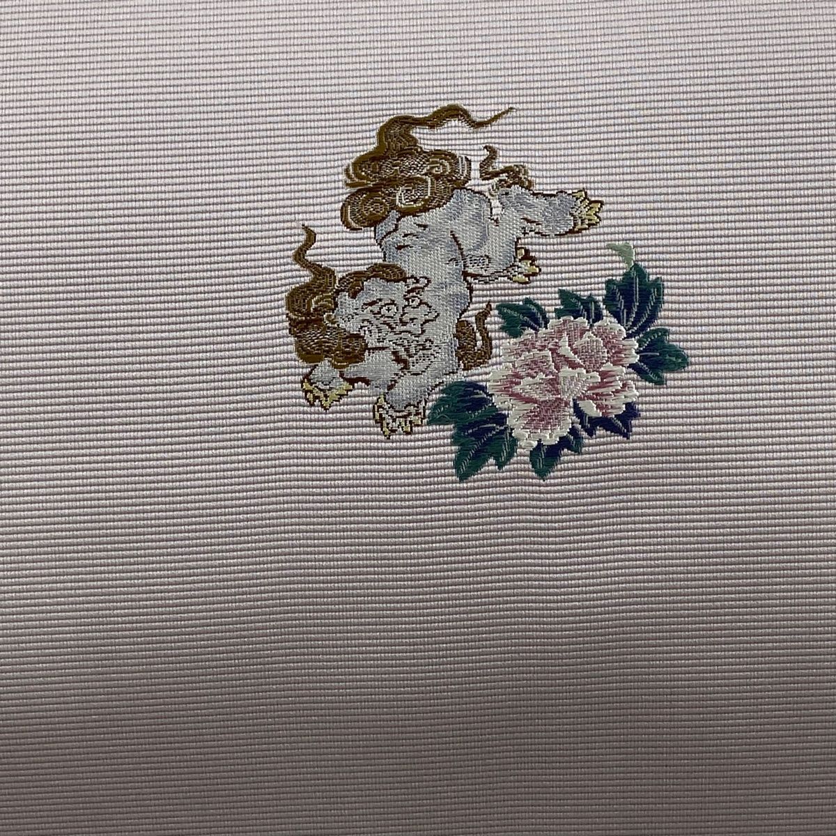 袋帯 秀品 獅子 牡丹 薄紫 お太鼓柄 正絹 【中古】 - メルカリ