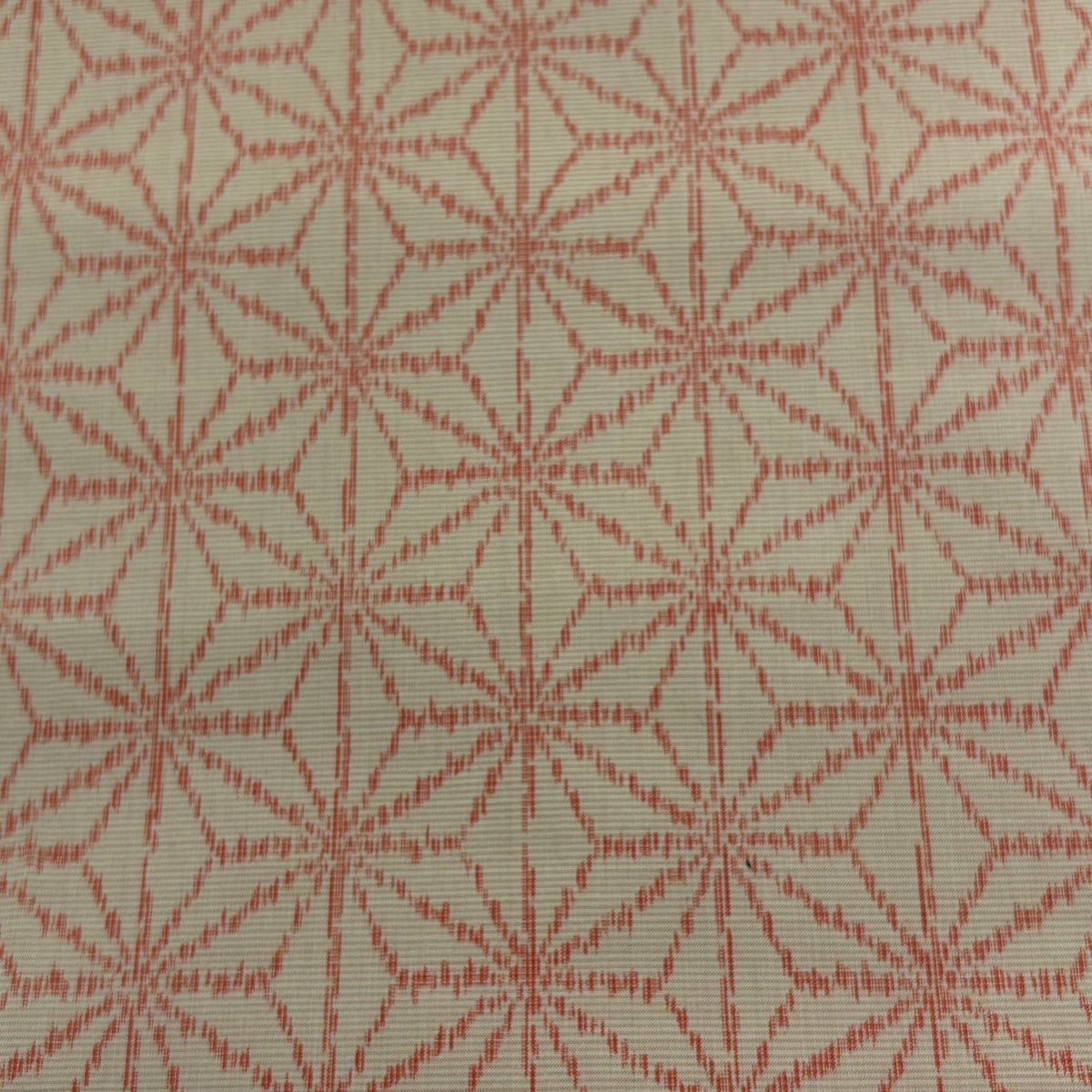 反物 秀品 紬 証紙有 麻の葉 クリーム 正絹