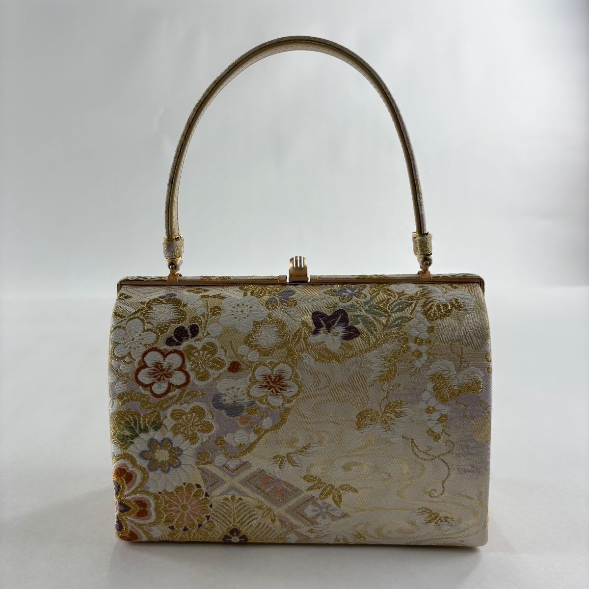 希少【とりゐ】金銀糸箔正絹バッグ　パーティーバッグ　ゴールド　帝国ホテル　着物 希少【とりゐ】金銀糸箔正絹バッグ パーティーバッグ ゴールド 帝国