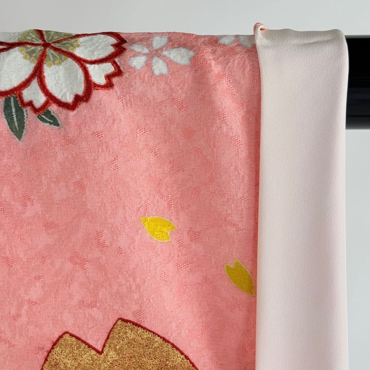 美品】 振袖 身丈162cm 裄丈66.5cm M 袷 袋帯フルセット 桜 桜の花びら