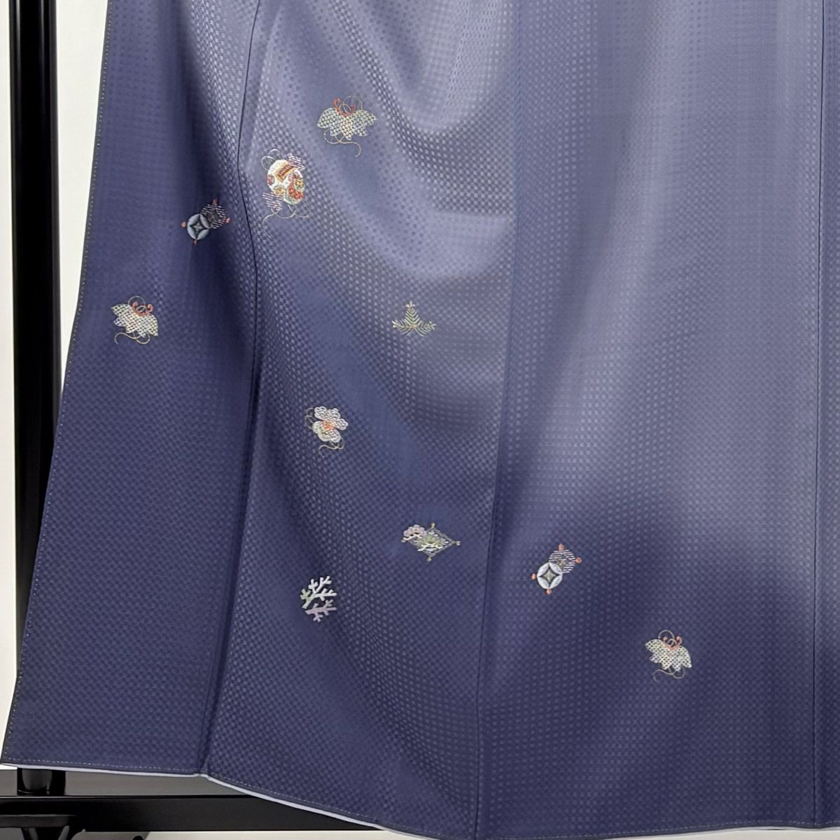 付下げ 身丈159cm 裄丈65cm M 袷 袋帯セット 宝尽くし 笠松 金銀糸