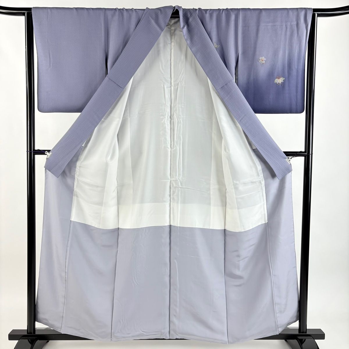 付下げ 身丈159cm 裄丈65cm M 袷 袋帯セット 宝尽くし 笠松 金銀糸