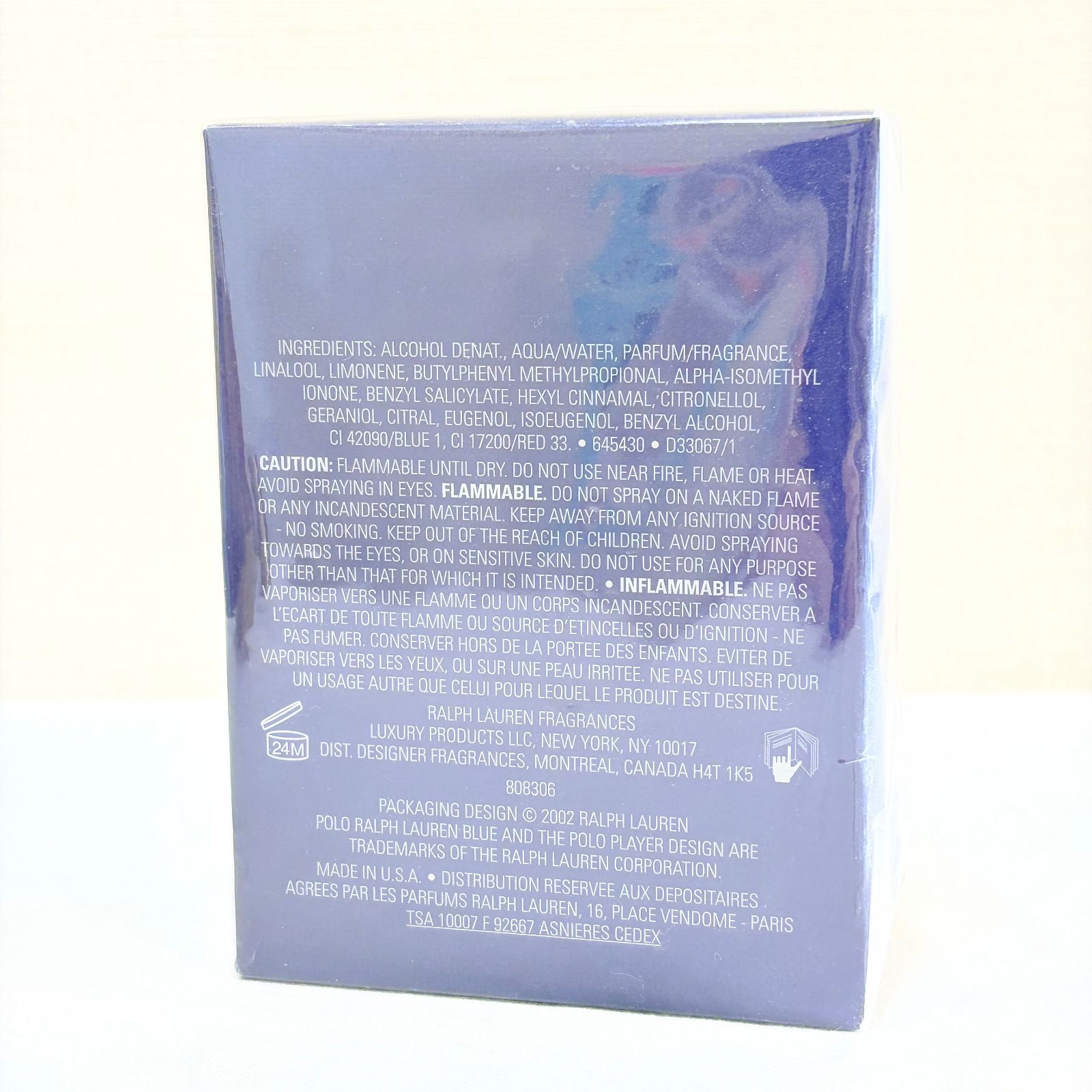 新品未開封 POLO RALPH LAUREN BLUE eau de toilette ラルフローレン