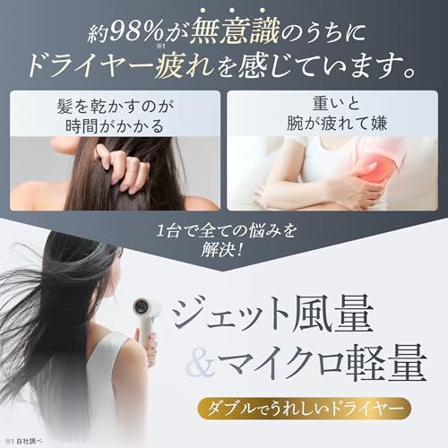 ドライヤー 大風量 速乾 マイナスイオン 超軽量×パワフル風量 小型 軽量 コンパクト 日本メーカー シンプル操作 持ち運び 静電気除去 1200 W 風量2段階 温度3段階 PSE認証 a.ストレートタイプ