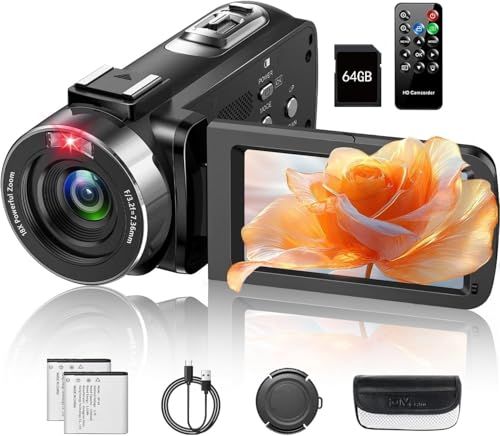 新品】ビデオカメラ4K動画8000万画像数YouTubeカメラ ウェブカメラ 18