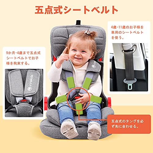 新品】innokids チャイルドシート ジュニアシート ISOFIX対応 1歳から