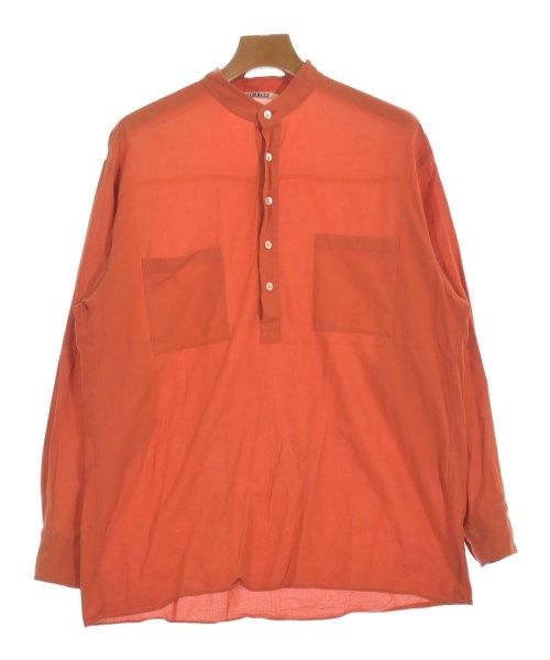 AURALEE 長袖シャツ Lサイズ オレンジ AURALEE 長袖シャツ Lサイズ オレンジ AURALEE 長袖シャツ Lサイズ