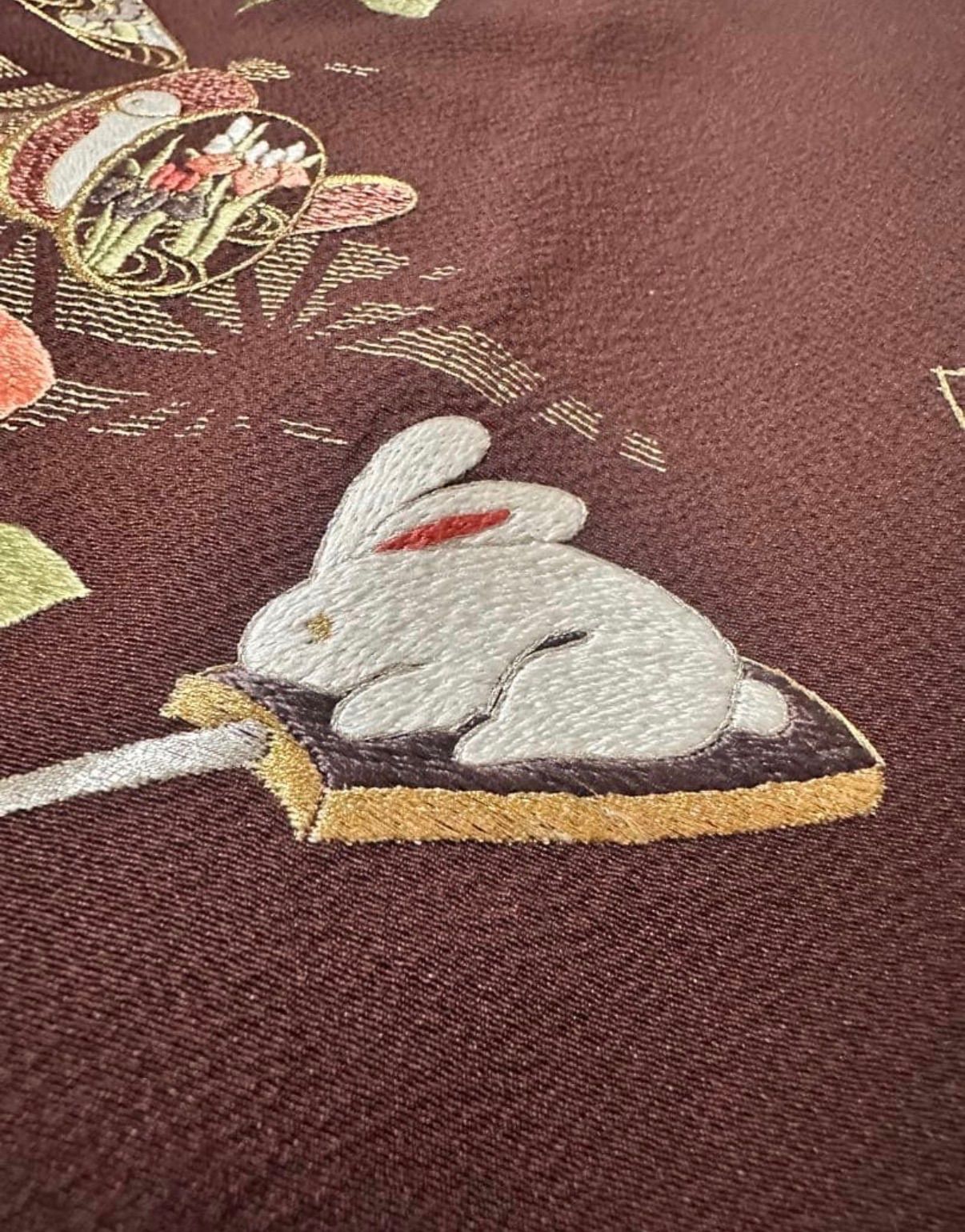 総刺繍 ブラウン 振袖 成人式 フルセット - メルカリ