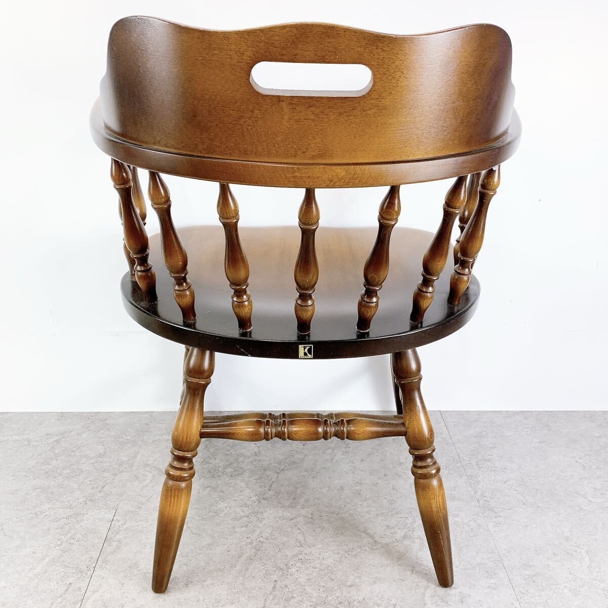 H-061 飛騨産業 キツツキマーク ウィンザーチェア アームチェア