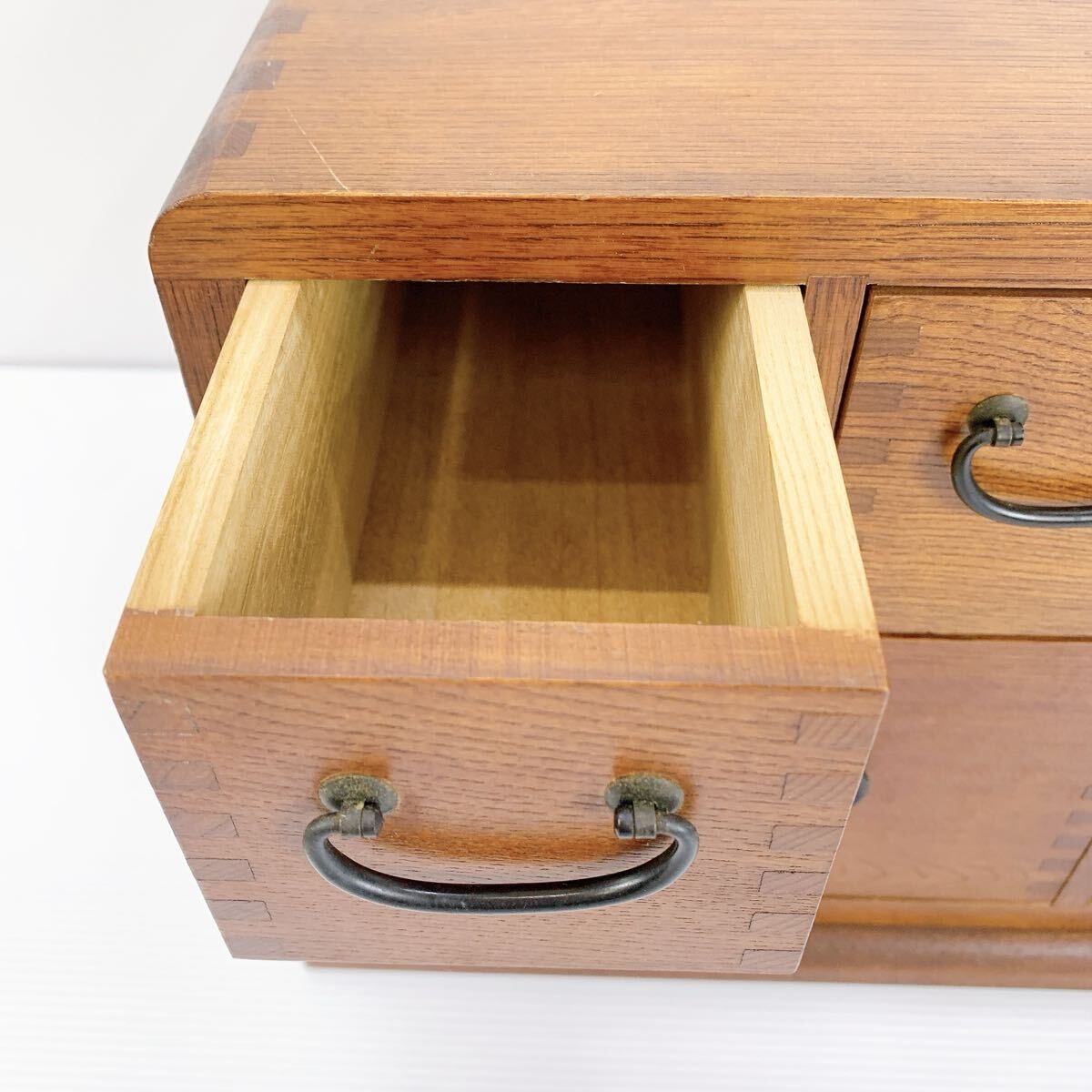 KS118】 木製 薬箱 救急箱 収納 昭和レトロ 小引き出し 木箱 小物入れ
