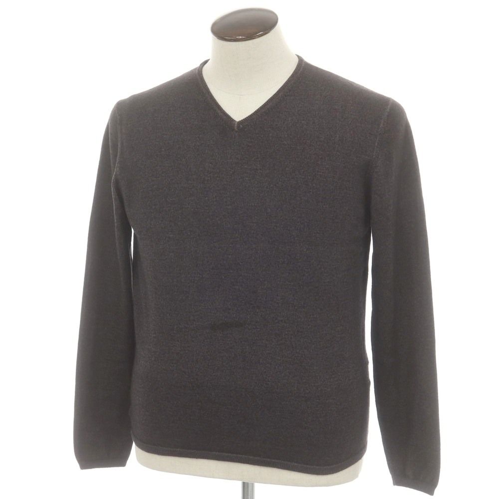 中古】クルチアーニ CRUCIANI ガーメントダイ ウール Vネック プル